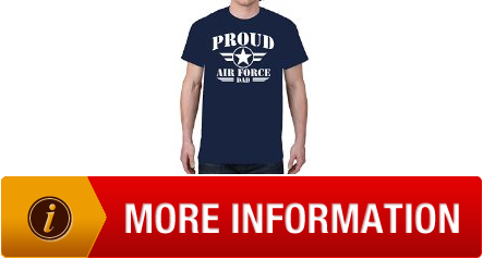 Out Mens Proud Air Force Dad Navy Blue TShirt